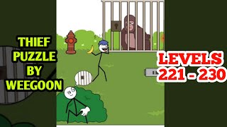 THIEF PUZZLE ALL Levels 221 - 230 (WEEGOON) : to pass a levels - Android Gameplay Walkthrough