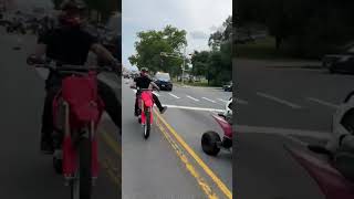 Police chase Atv motorcycle dirtbikes #cops #chase #gta