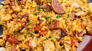 Cajun Chicken and Sausage Jambalaya!!