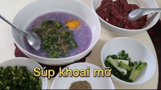 Súp khoai mỡ (súp canh khoai mỡ)