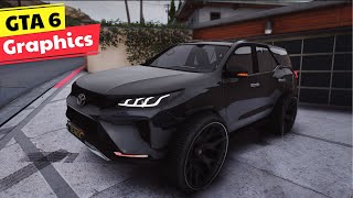 GTA 6 Graphics | Toyota Fortuner Legender | GTA 5 RTX 4k