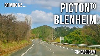 Driving New Zealand: Picton to Blenheim 4K