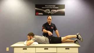 Greensboro Orthopaedics: Prone Hip Extension with Chad Parker, PT, MPT, LAT, ATC, CSCS