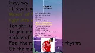 Chris Brown - Forever (Lyrics) #shorts