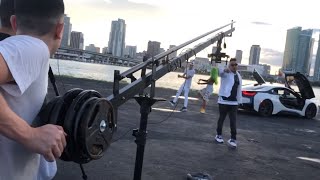 Behind the scenes music video with A6500 - Dji Ronin m - Camera Jib Crane