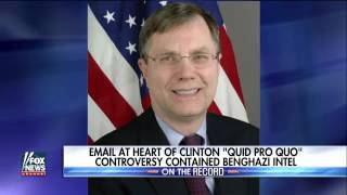 Benghazi intel in Clinton 'quid pro quo' email