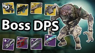 Destiny 2 - Boss DPS Weapons Comparison (S11)