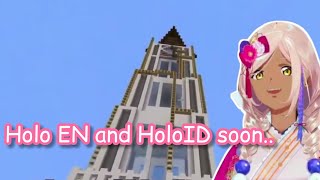 Sana spills that HoloEN soon will built the Portal to HoloID Minecraft| Tsukumo Sana [Hololive Clip]