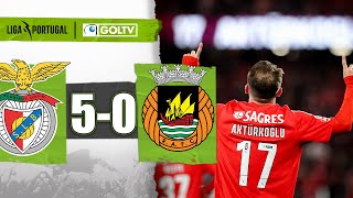 ASISTENCIA DEL FIDEO y SHOW del TURCO AKTÜRKOĞLU | Benfica 5-0 Rio Ave | Liga Portugal 2024