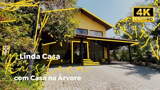 🔴 Uma linda CASA RÚSTICA com DELICIOSA CASA na ÁRVORE no PALOS VERDES - GRANJA VIANA - SP