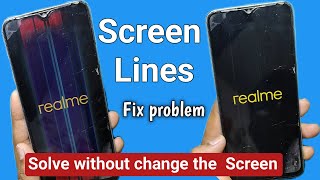 phone ki screen par line kaise hataye realme | mobile screen lining blinking problem |Screen lining