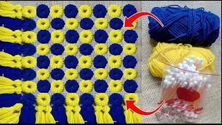 DIY Doormats Making at Home   DIY UseFull Things   woolen Table mat  floor mat   Ason Design Asan 2