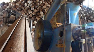 Briquette making Making Machine Automatic wood Briquetting Work Plant  / small scale Industry  Ideas