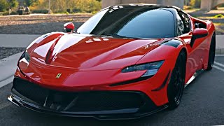 Ferrari Rosso SF90 Spider Full Carbon Fiber Body Kit [4K]