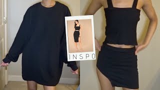 Tank Top & Slit Skirt Set Made From An Oversized Shirt! // Sewing with Key