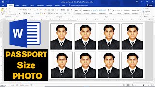 Create Passport size photo in MS Word | MS Word Tutorial | #passport_size_photo