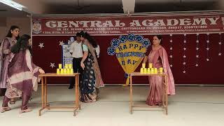 Cup Pyramid Game Part - 1 on Teachers Day Assembly 2024 11