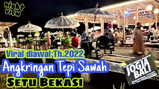 Angkringan Tepi Sawah Setu Bekasi, Tempat Wisata Bekasi