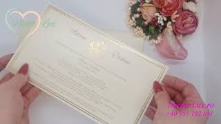 Invitatie de nunta cod 19354 💌 Invitatii Nunta Deosebite 💝 Modele Invitatii de Nunta-Lux.ro