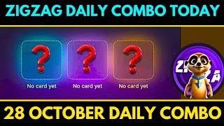 Zig Zag Daily Combo 28 October | Zig Zag Daily Combo | Zig Zag Daily Combo Today 28 October