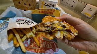 CARLS JR DOUBLE CHEESEBURGER REVIEW FROM ONE WORLD HOTEL