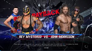 WWE2K22 REY MYSTERIO VS JOHN MORRISON MATCH GAME ON PS4 #wwe #gaming #wwe2k22 #gamingvideos #games