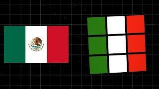 MEXICO FLAG on the Rubik's Cube 3x3 🇲🇽