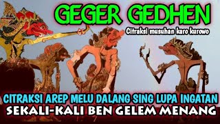 Citraksi musuhan karo podo kurawane. wegah perang kecuali pak seno hilang ingatan