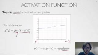 Neural networks [2.5] : Training neural networks - activation function derivative