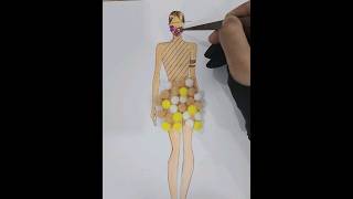 Fashion illustration by Nazli #shorts