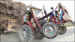 Massey 260 trolley with tractor stunt video