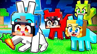 BUNNY on a FOX ISLAND in Minecraft With Crazy Fan Girl!