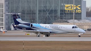 Embraer Legacy 600 from Avcon Jet OE-IBK arrival at Munich Airport MUC EDDM