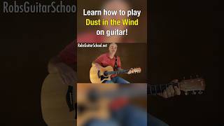 Learn to play DUST IN THE WIND by Kansas. FUN fingerpicking. #guitar, #tutorial, #learndustinthewind