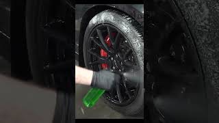 Dodge Challenger Alloy wheel Cleaning #alloywheels #carclean #satisfyingvideo #carcare