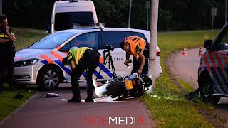 Motor klemgereden na achtervolging in Zwijndrecht - 13/4/2020