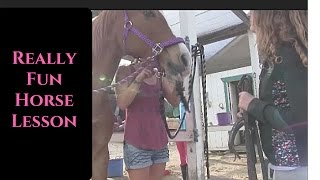 Really fun Horse Lesson