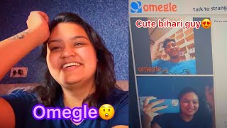 Trying omegle first time|| Found a cute bihari guy♥️#omegle