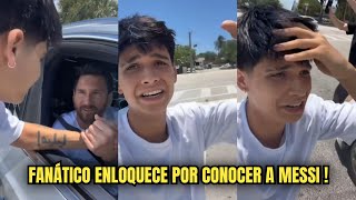 FANÁTICO ARGENTINO ENLOQUECIÓ POR CONOCER A MESSI ! No lo podía creer