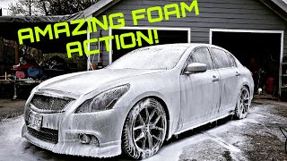 FIRST SPRING WASH ON MY G37 SEDAN IN 2021! + POV DRIVE & LOUD EXHAUST SOUNDS!