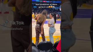 Kim Kardashian at Lakers game in LA #shorts #shortvideo #kimkardashian