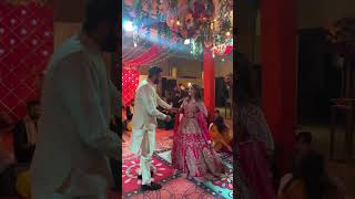 Ayesha & Hamza mehndi ❤️ #viral #shortsvideo #coupledance