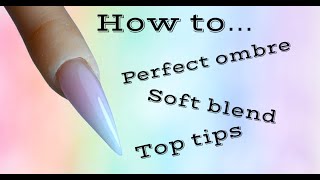 How to get the perfect acrylic ombré- step by step problem solving