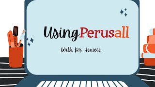 Using Perusall with Dr. Jeniece