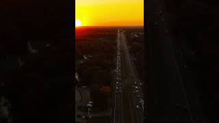 October Sunset Over Wall Township, New Jersey🍂🍁🎃 #october2024 #droneshots #halloween