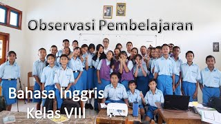 Observasi Pembelajaran (Bahasa Inggris Kelas VIII)  "PONSIANUS NAMPUT,S.Pd"