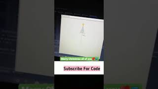 Merry Christmas Tree Project In Python🔥| Python Projects 🔥| #merrychristmas #shorts #subscribe