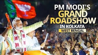 Modi Road Show in Calcutta