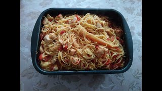 готовлю итальянскую пасту в духовке с курицей, получается классное блюдо на ужин