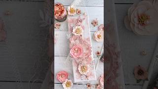 Coral Haze Mixed Media Tutorial | Prima Marketing Flowers & Finnabair Moulds and Paints